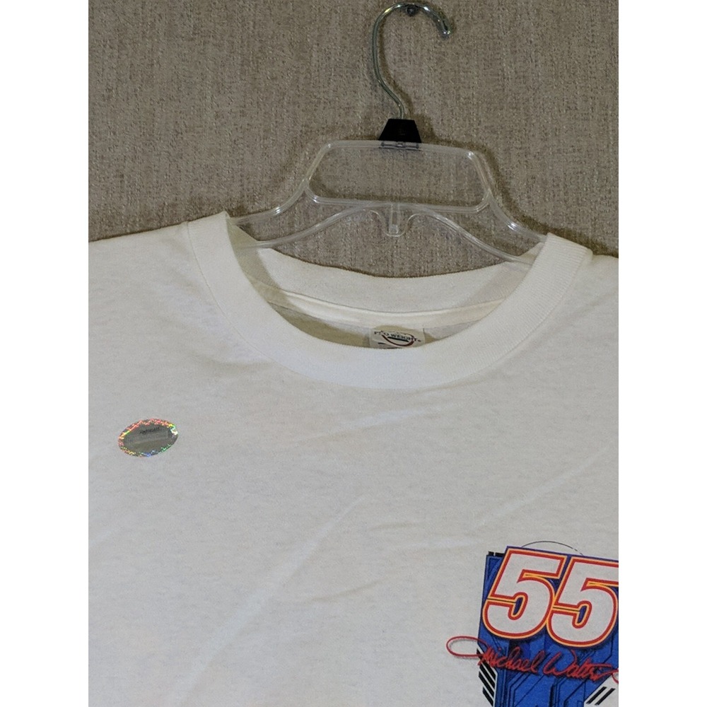 Delta Pro Weight Nascar Men's T-shirt‎ White 2XL Cotton Michael Waltrip No. 55 - Picture 6 of 12